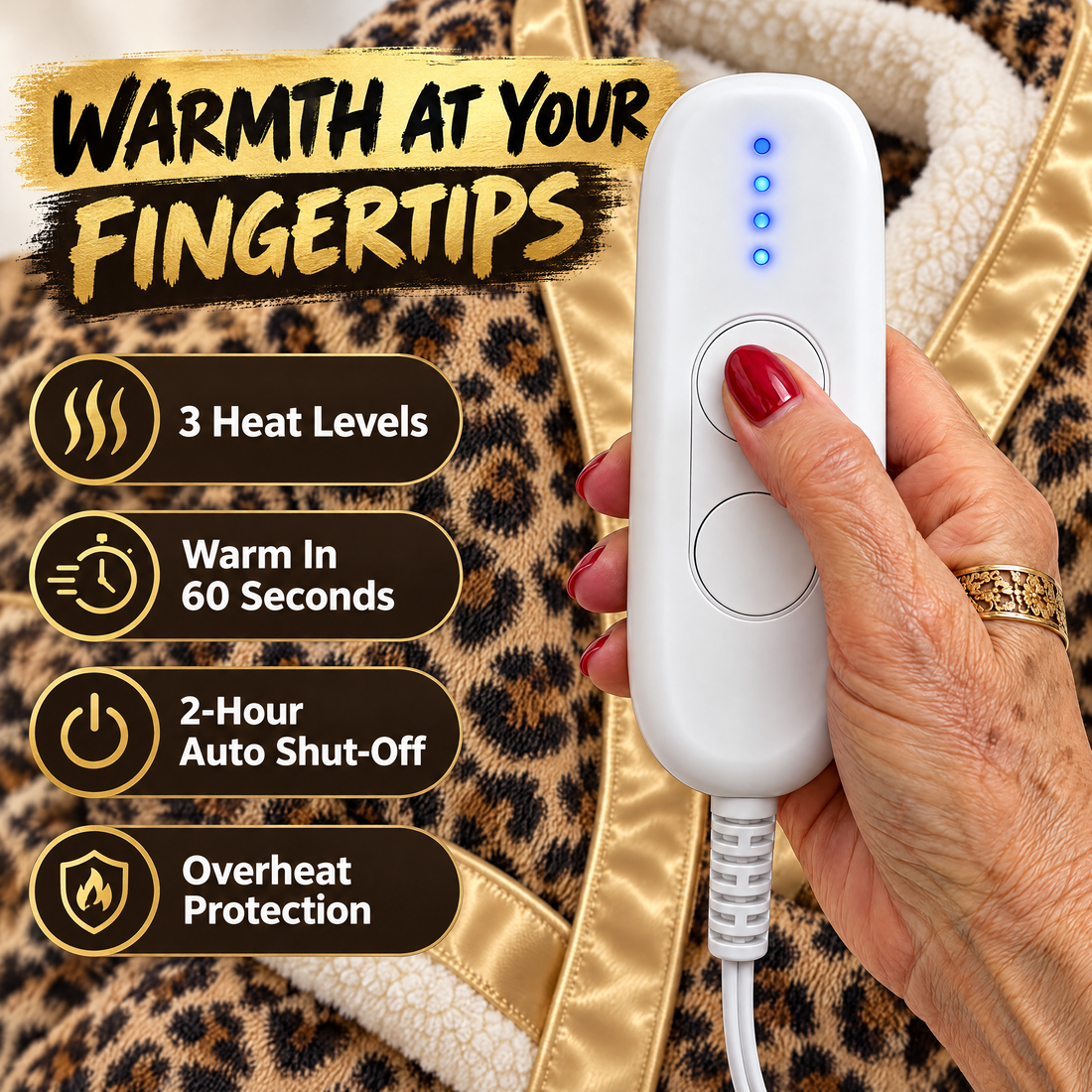Heat controller with 3 heat levels