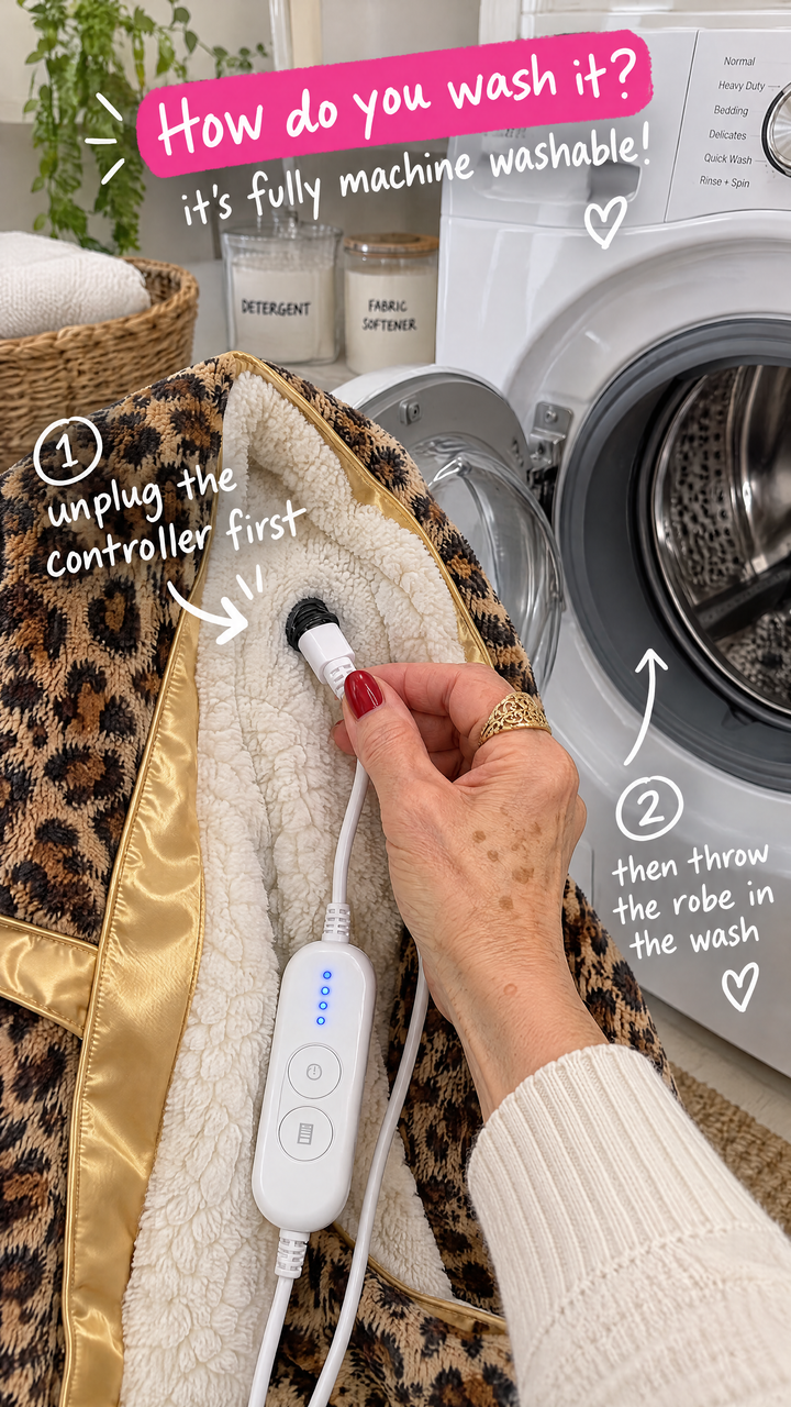 Unplugging the controller before washing